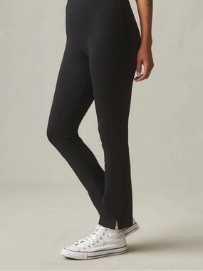 American Giant Ponte Kick Flare Black Pants Women's size 14